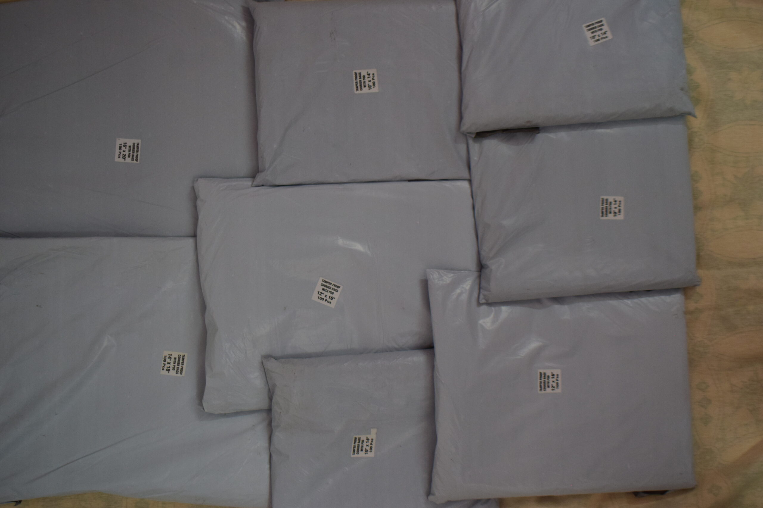 Courier Plastic Bags with POD Sleeve – Multiple Sizes - Image 4