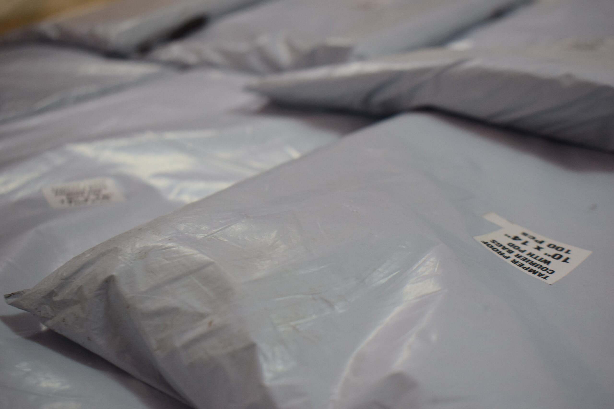 Courier Plastic Bags with POD Sleeve – Multiple Sizes